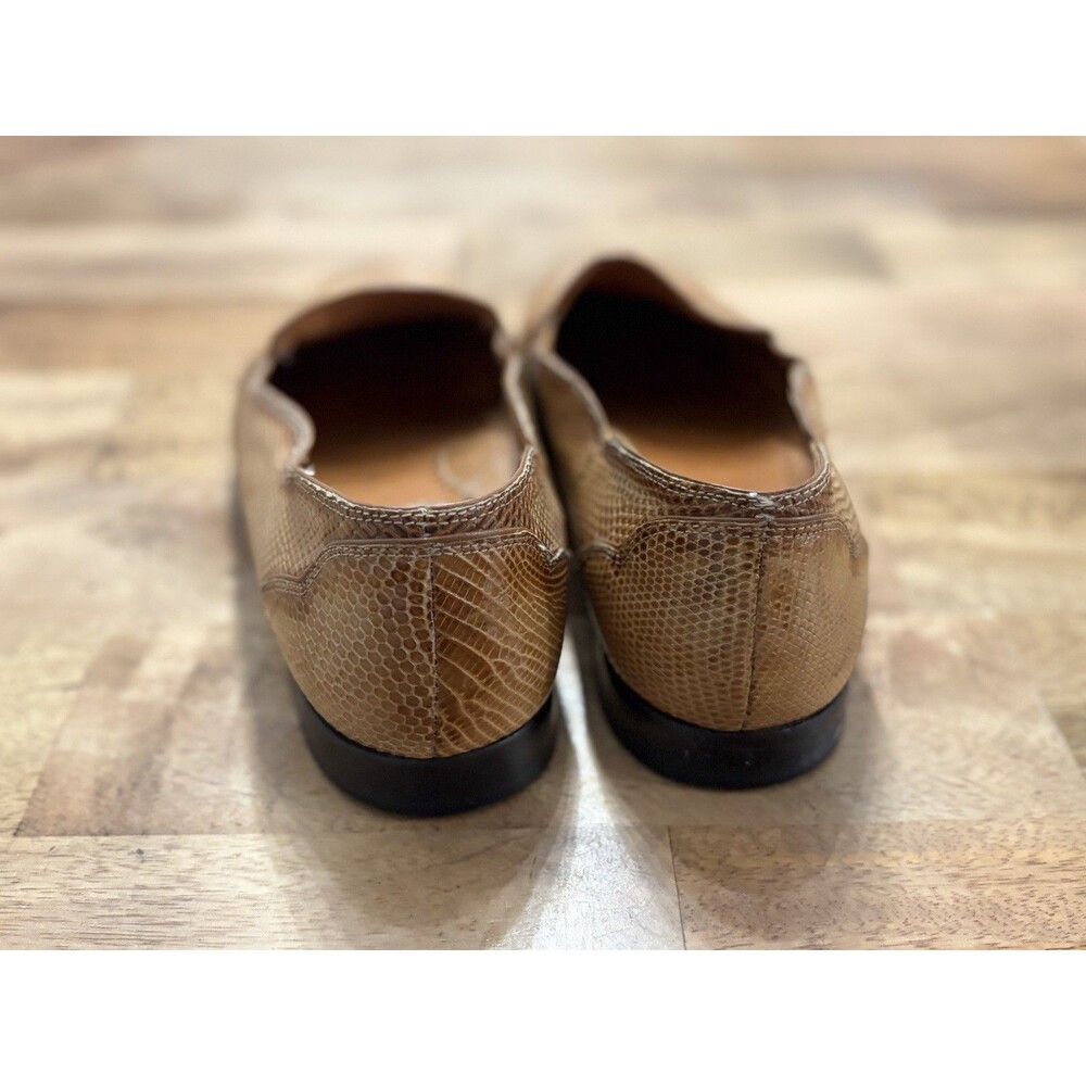 Wens Lizard Loafers Men’s Size 9 Reptile Beige - Picture 5 of 9